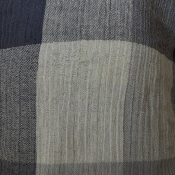 Sweet Wanderer blue plaid one shoulder 100% cotton light weight Large - Picture 7 of 7